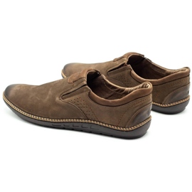 Joker Zapatos de hombre, mocasines de piel 937 oliva marrón 7