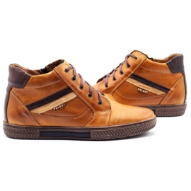 Polbut Zapatos de invierno para hombre J47F rojo naranja 5