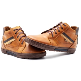 Polbut Zapatos de invierno para hombre J47F rojo naranja 6