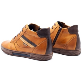 Polbut Zapatos de invierno para hombre J47F rojo naranja 7