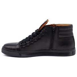 KENT 304V Zapatos casuales de hombre negro 1