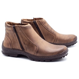Mario Pala Botas de invierno de hombre marrón 300MP 2