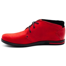 Polbut Zapatos de hombre rojos con aislamiento C37F ante rojo 1