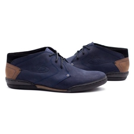 Polbut Zapatos de hombre con aislamiento C37F ante azul marino 5