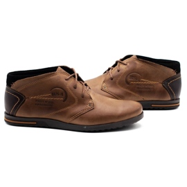 Polbut Zapatos de hombre marrones con aislamiento C37F marrón 5