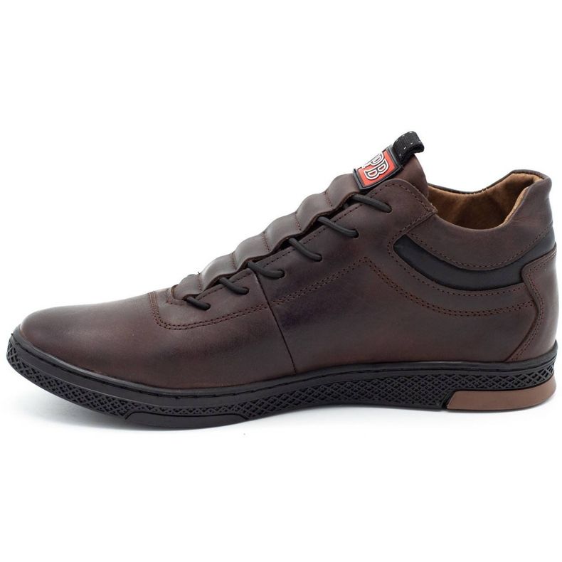 Polbut Zapatos de invierno para hombre K26F marrón oscuro 1