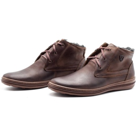 Polbut 339 botas de invierno para hombre, marrón oscuro 7