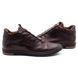 Polbut Zapatos de invierno para hombre K26F marrón oscuro 4