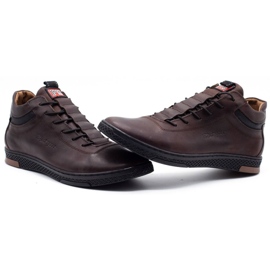 Polbut Zapatos de invierno para hombre K26F marrón oscuro 5