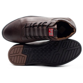 Polbut Zapatos de invierno para hombre K26F marrón oscuro 8