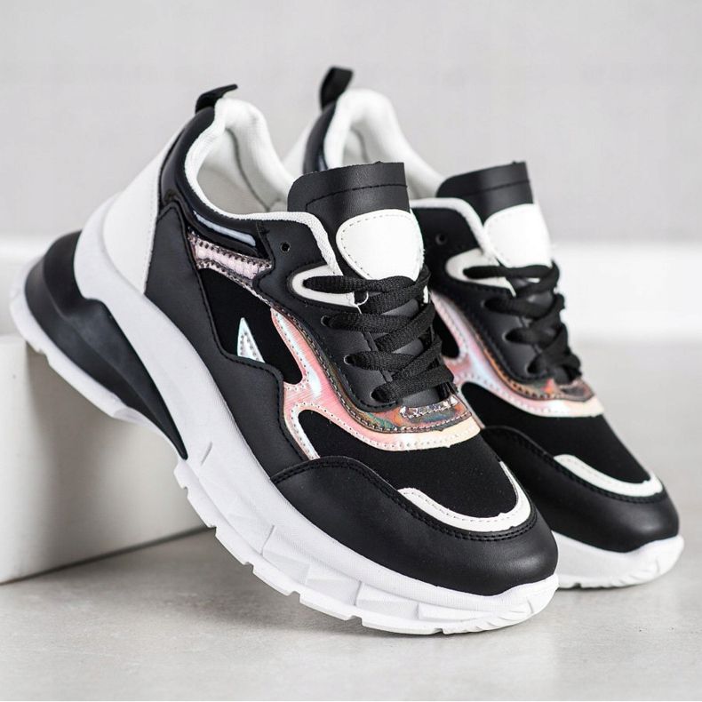 Sweet Shoes Zapatillas negras con estilo negro 2