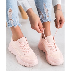 SHELOVET Zapatillas de deporte en polvo rosado 4