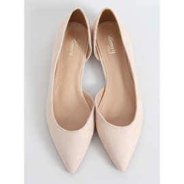 Bailarinas con corte beige MM-593 Beige 1 Bailarinas con corte beige MM-593 Beige 1