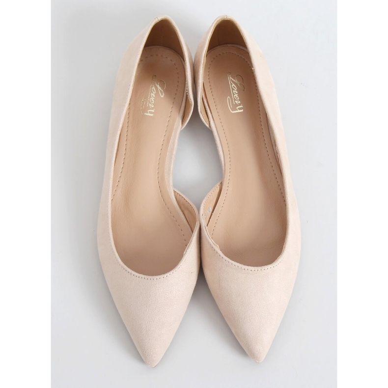 Bailarinas con corte beige MM-593 Beige 1 Bailarinas con corte beige MM-593 Beige 1