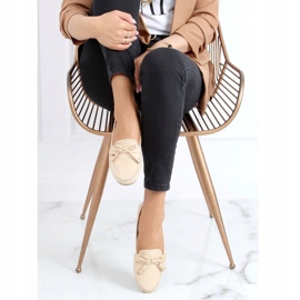 Mocasines beige de mujer XR-1R2 Beige 2