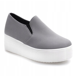 Zapatillas Creepers Con Plataforma 812 Gris 1 Zapatillas Creepers Con Plataforma 812 Gris 1