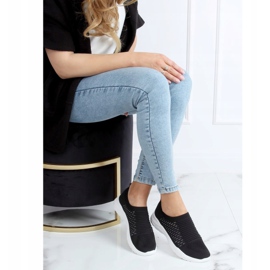 Zapatilla deportiva negra con calcetines 9862 Negra negro 2 Zapatilla deportiva negra con calcetines 9862 Negra negro 2