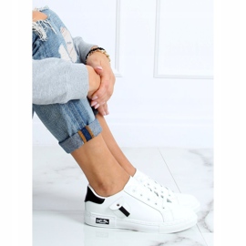 Zapatillas de mujer blancas y negras LA132P BLANCO / NEGRO 2 Zapatillas de mujer blancas y negras LA132P BLANCO / NEGRO 2