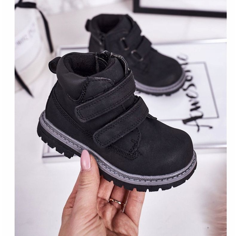 Apawwa Velcro Moa Negro Infantil 1