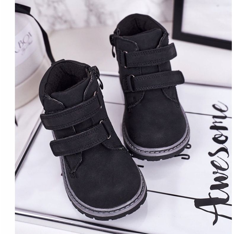 Apawwa Velcro Moa Negro Infantil 2