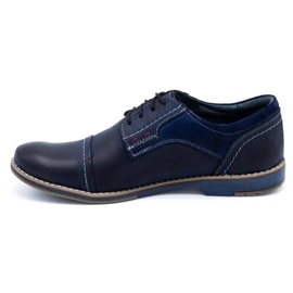 Olivier Zapato piel hombre 253 azul marino 1