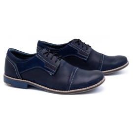 Olivier Zapato piel hombre 253 azul marino 2