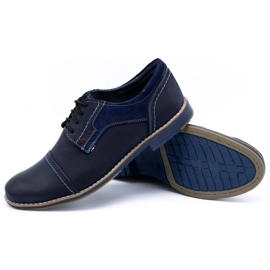 Olivier Zapato piel hombre 253 azul marino 3