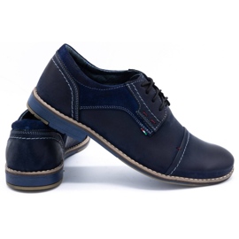 Olivier Zapato piel hombre 253 azul marino 4