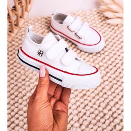 Zapatillas Infantiles Con Velcro Big Star HH374199 Blanco 4
