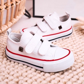 Zapatillas Infantiles Con Velcro Big Star HH374199 Blanco 5
