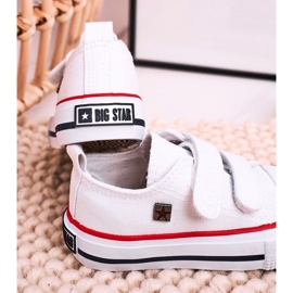 Zapatillas Infantiles Con Velcro Big Star HH374199 Blanco 6