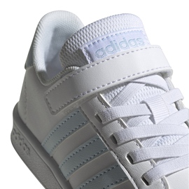 Zapatillas infantiles adidas Grand Court C blancas y azules EG6738 blanco 4