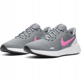 Zapatillas Nike Revolution 5 gris-rosa BQ5671 015 3