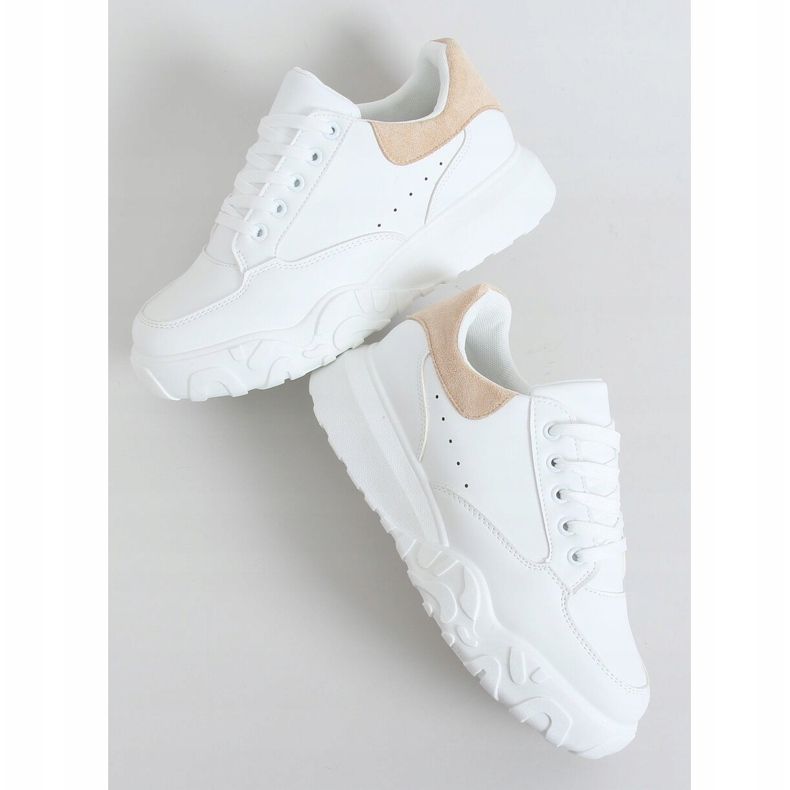 Zapatillas de mujer blancas VL124P Beige blanco 1