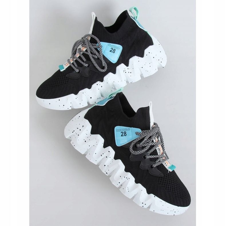 Negro NB387 Calzado deportivo negro de suela alta 1