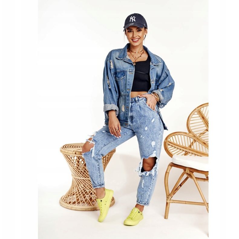 Zapatillas de mujer Big Star Lime AA274012 amarillo 2