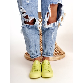 Zapatillas de mujer Big Star Lime AA274012 amarillo 4