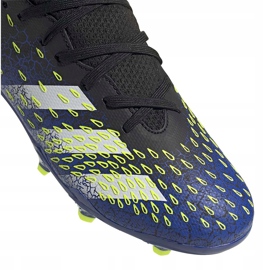 Botas de fútbol adidas Predator Freak.3 Fg Junior marino-verde FY0613 negro negro 4