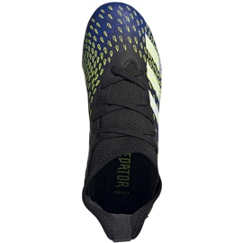Botas de fútbol adidas Predator Freak.3 Fg Junior marino-verde FY0613 negro negro 2