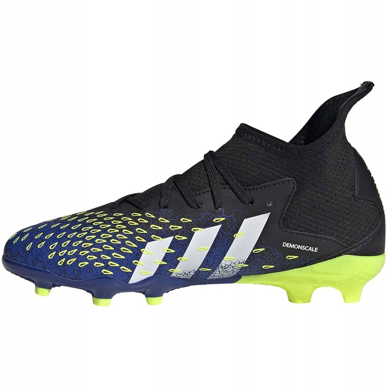 Botas de fútbol adidas Predator Freak.3 Fg Junior marino-verde FY0613 negro negro 1
