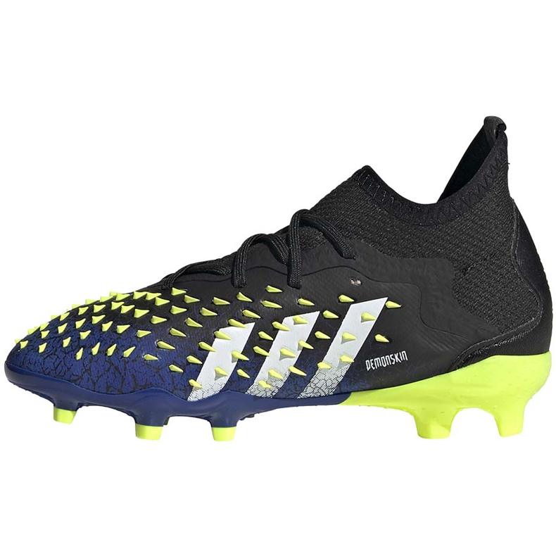 Botas de fútbol adidas Predator Freak.1 Fg Junior negro-azul marino-verde FY0744 2