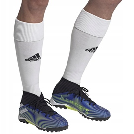 Zapatillas de fútbol adidas Nemeziz.3 Tf azul-verde-negro FW7407 5