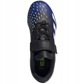 Botas de fútbol adidas Predator Freak.4 H&amp;L Tf Jr FY0628 blanco, azul marino, negro azul 1