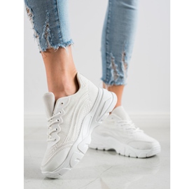 SHELOVET Zapatillas blancas blanco 5