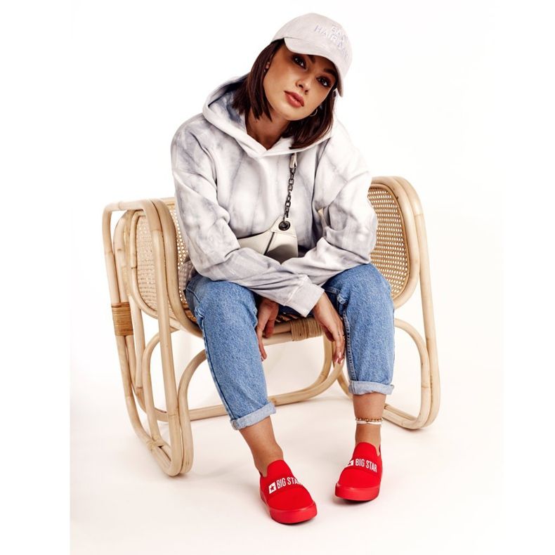 Zapatillas de mujer Slip-on Big Star FF274220 Rojo 2