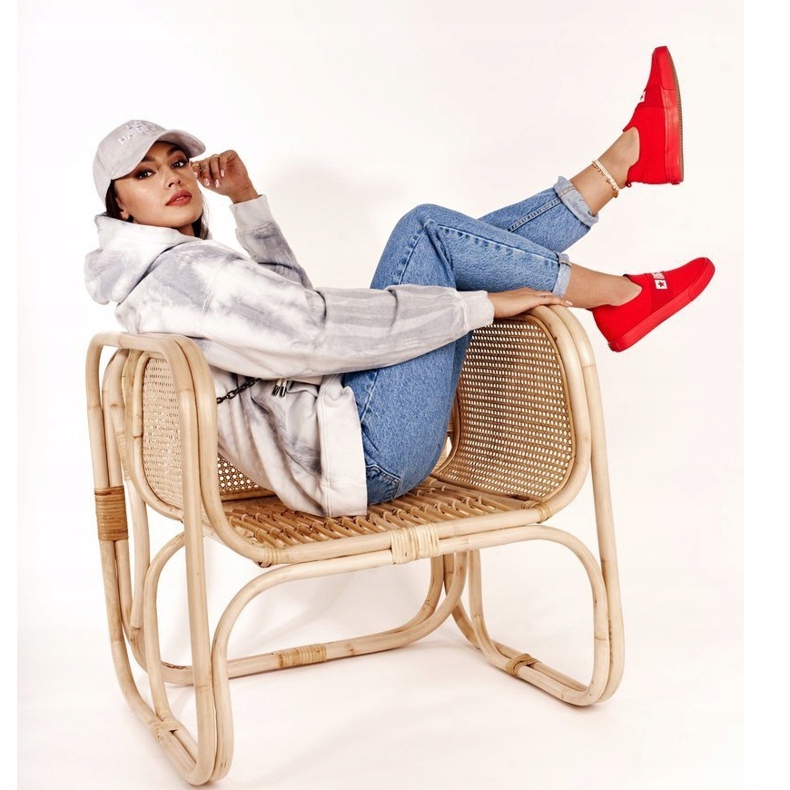 Zapatillas de mujer Slip-on Big Star FF274220 Rojo 1