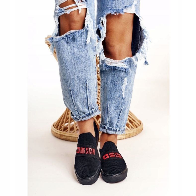 Zapatillas de mujer Slip-on Big Star FF274221 Negro 2