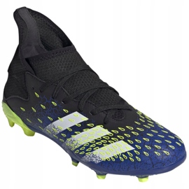 Botas de fútbol adidas Predator Freak.3 Fg Jr FY0613 blanco, negro, real negro 3