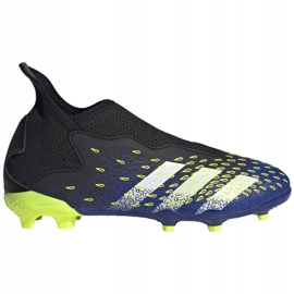 Botas de fútbol adidas Predator Freak.3 Ll Fg Jr FY0618 blanco, negro, real negro 4