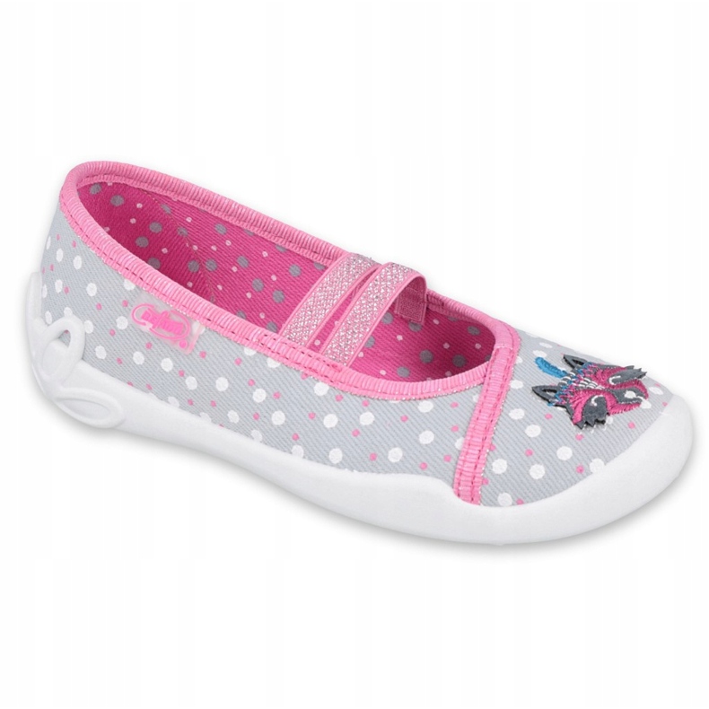 Calzado infantil befado 116X285 rosa gris 1
